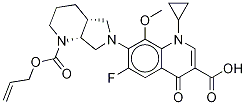 N-Allyloxycarbonyl Moxifloxacin 结构式