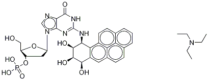 (7R,8S,9S)-Trihydroxy-10S(N2-deoxyguanosyl-3'-phosphate)-7,8,9,10-tetrahydrobenzo[a]pyrene TriethylaMine 化学構造式