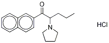 2-Naphthyl Pyrovalerone-d8 Hydrochloride 化学構造式