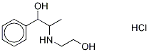 N-2-Hydroxyethyl Norephedrine-d5 Hydrochloride (Mixture of DiastereoMers) Struktur