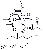 Testosterone Tri-O-acetyl-β-D-glucuronide Methyl Ester Structure