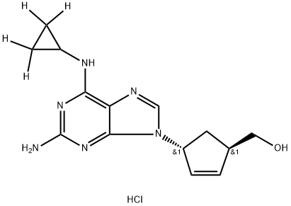 trans-Abacavir-d4 Hydrochloride, 1346605-40-0, 结构式