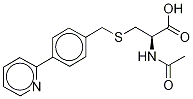 N-(Acetyl-d3)-S-[4-(2-pyridinyl)benzyl]-L-cysteine Struktur