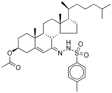 7-p-Toluenesulfonylhydrazide Cholesterol-d7 3-Acetate 结构式