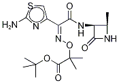 [2S-[2α,3β(Z)]]-2-[[[1-(2-AMino-4-thiazolyl)-2-[(2-Methyl-4-oxo-3-azetidinyl)aMino]-2-oxoethylidene]aMino]oxy]-2-Methylpropanoic Acid tert-Butyl Ester Structure
