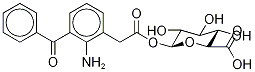 2-AMino-3-benzoylbenzeneacetyl β-D-Glucopyranosiduronic Acid Structure