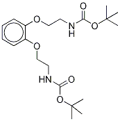 Catechol Bis(2-N-tert-butyl-carbonyloxy Ethyl Ether) 化学構造式