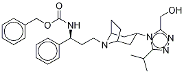 N-Des-(4,4-difluorocyclohexanecarboxy)-N-carbobenzyloxy-3-hydroxyMethyl  Maraviroc, 1391048-08-0, 结构式