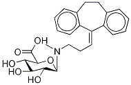 N-β-D-Glucopyranuronosyl-3-(10,11-dihydro-5H-dibenzo[a,d]cyclohepten-5-ylidene)-N-(Methyl-d3)-1-propanaMine Struktur