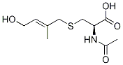 N-Acetyl-S-(4-hydroxy-2-Methyl-2-trans-buten-1-yl)-L-cysteine-d3 Struktur