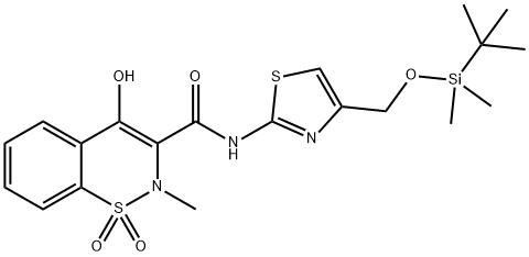 4’(tert-Butyldimethylsilyloxy)methyl 5’Desmethyl Meloxicam Struktur