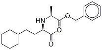 (αS)-Cyclohexanebutanoic Acid α-[[(1S)-1-Carboxyethyl]amino]
cyclohexanebutanoic Acid α-Ethyl Benzyl Diester Structure