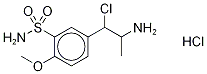 3-CHLORO-3-(4'-METHOXY-3'-SULFONAMIDOPHENYL)-2-PROPYLAMINE-METHYL-D3, HYDROCHLORIDE Struktur