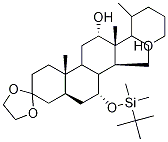 3,3-ETHYLENEDIOXY-7Μ-TERT-BUTYLDIMETHYLSILOXY-12Μ-HYDROXY-5Μ-PETROMYZONAL Structure