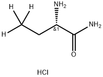 (S)-2-Aminobutyramide-d3 Hydrochloride 化学構造式