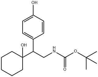 N-Boc N,O-Didesmethylvenlafaxine, 1076199-24-0, 结构式