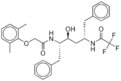 (2S,3S,5S)-2-(2,6-Dimethylphenoxyacetyl)amino-3-hydroxy-5-trifluromethylcarbonylamino-1,6-diphenylhexane.