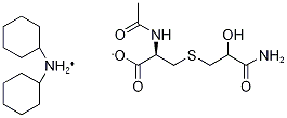 N-Acetyl-S-(2-hydroxy-3-propionamide)-L-cysteine-d3 Dicyclohexylammonium Salt Structure