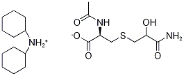 N-Acetyl-S-(2-hydroxy-3-propionamide)-L-cysteine-d3 Dicyclohexylammonium Salt Struktur