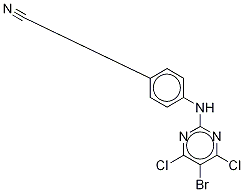 1246816-61-4 4-[(5-Bromo-4,6-dichloro-2-pyrimidinyl)amino]benzonitrile-13C3