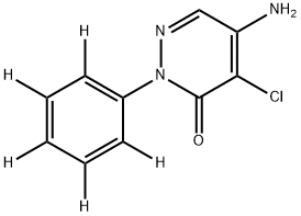Chloridazon-d5 Struktur