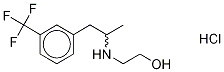 rac Hydroxyethyl Norfenfluramine-d4 Hydrochloride,,结构式