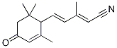 (3-Oxo-α-ionylidene)acetonitrile 化学構造式