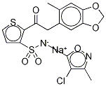 Sitaxsentan-13C4 Sodium,,结构式
