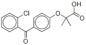 2-Chloro Fenofibric Acid-d6, 1346603-06-2, 结构式