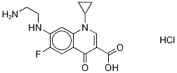 Desethylene Ciprofloxacin-d4, Hydrochloride Struktur