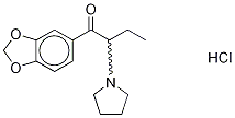 3',4'-(Methylenedioxy)-2-(1-pyrrolidinyl)butyrophenone-d8 Hydrochloride Structure