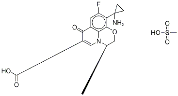 ent-Pazufloxacin-d4 Mesylate Structure