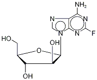 Fludarabine-13C2,15N 结构式