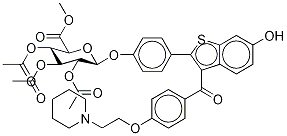 Methyl Raloxifene-d4 4'-(2,3,4-Tri-O-acetyl-β-D-glycopyranuronate)