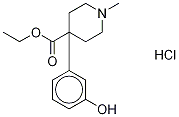 3-Hydroxy Meperidine-d4 Hydrochloride Struktur