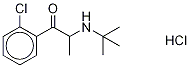 3-Deschloro-2-chloro Bupropion-d9 Hydrochloride 化学構造式