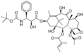 2-Desbenzoyl-2-tiglyl Docetaxel-d9 化学構造式