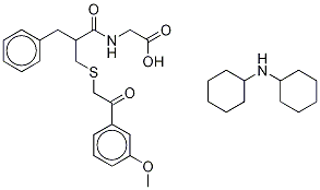 N-[2-[[[2-(3-Methoxyphenyl)-2-oxoethyl]thio]Methyl]-1-oxo-3-phenylpropyl]glycine DicyclohexylaMine Struktur