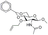 Methyl 2-(AcetylaMino)-2-deoxy-4,6-O-(phenylMethylene)-3-O-2-propen-1-yl-β-D-glucopryanoside Structure