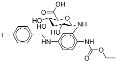 1-Deoxy-1-[[2-[(ethoxycarbonyl)aMino]-5-[[(4-fluorophenyl)Methyl]aMino]pheny-d4l]aMino] β-D-Glucopyranuronic Acid|