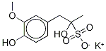 α,4-Dihydroxy-3-Methoxy-α-Methyl-benzeneethanesulfonic Acid MonopotassiuM Salt-d5,1794789-29-9,结构式
