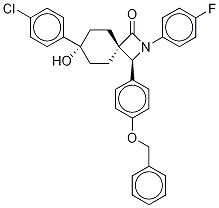(3R,4β,7α)-7-(4-chlorophenyl)-2-(4-fluorophenyl)-7-hydroxy-3-[4-(phenylMethoxy)phenyl]-2-azaspiro[3.5]nonan-1-one-d4 结构式