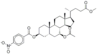 7-O-Acetyl 3β-Ursodeoxycholic Acid Methyl Ester p-Nitrobenzoate Struktur