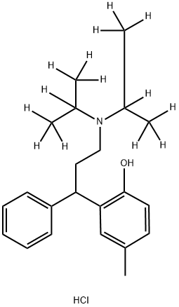 rac Tolterodine-d14 Hydrochloride 结构式