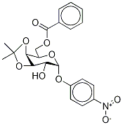 p-Nitrophenyl 6-O-Benzoyl-3,4-O-isopropylidene-α-D-galactopyranoside 结构式