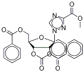 1-(2,3,5-Tri-O-benzoyl--D-13C5-ribofuranosyl)-1,2,4-triazole-3-carboxylic Acid Methyl Ester Structure