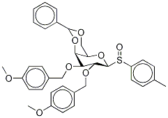 4-Methylphenyl 4,6-O-Benzylidene-2,3-di-O-(4-methoxybenzyl)--D-thiogalactopyranoside S-Oxide Structure