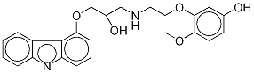 5'-Hydroxyphenylcarvedilol-d5 Structure