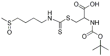D,L-Sulforaphane Boc-L-cysteine 化学構造式