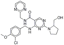 アバナフィル-13C5,15N 化学構造式